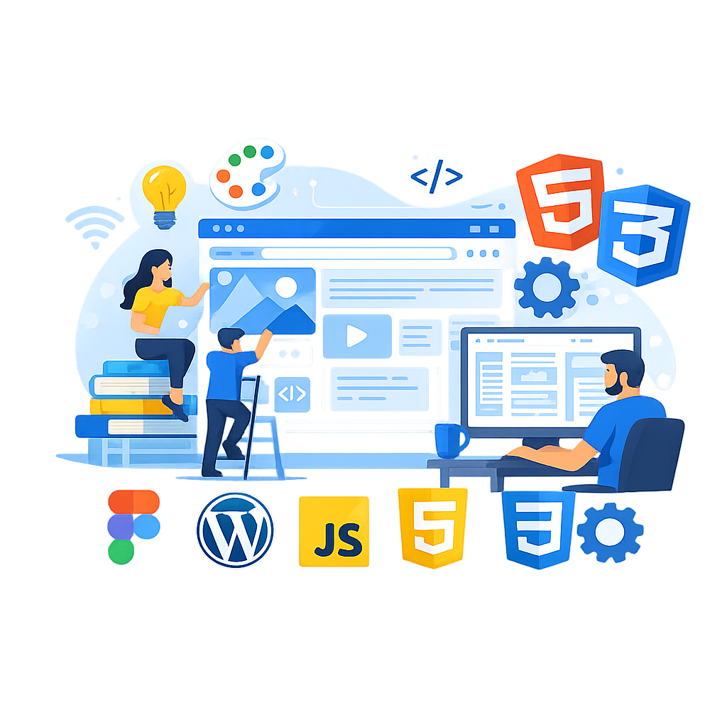 Web design and development services creating responsive, user-friendly, and high-performance websites for businesses